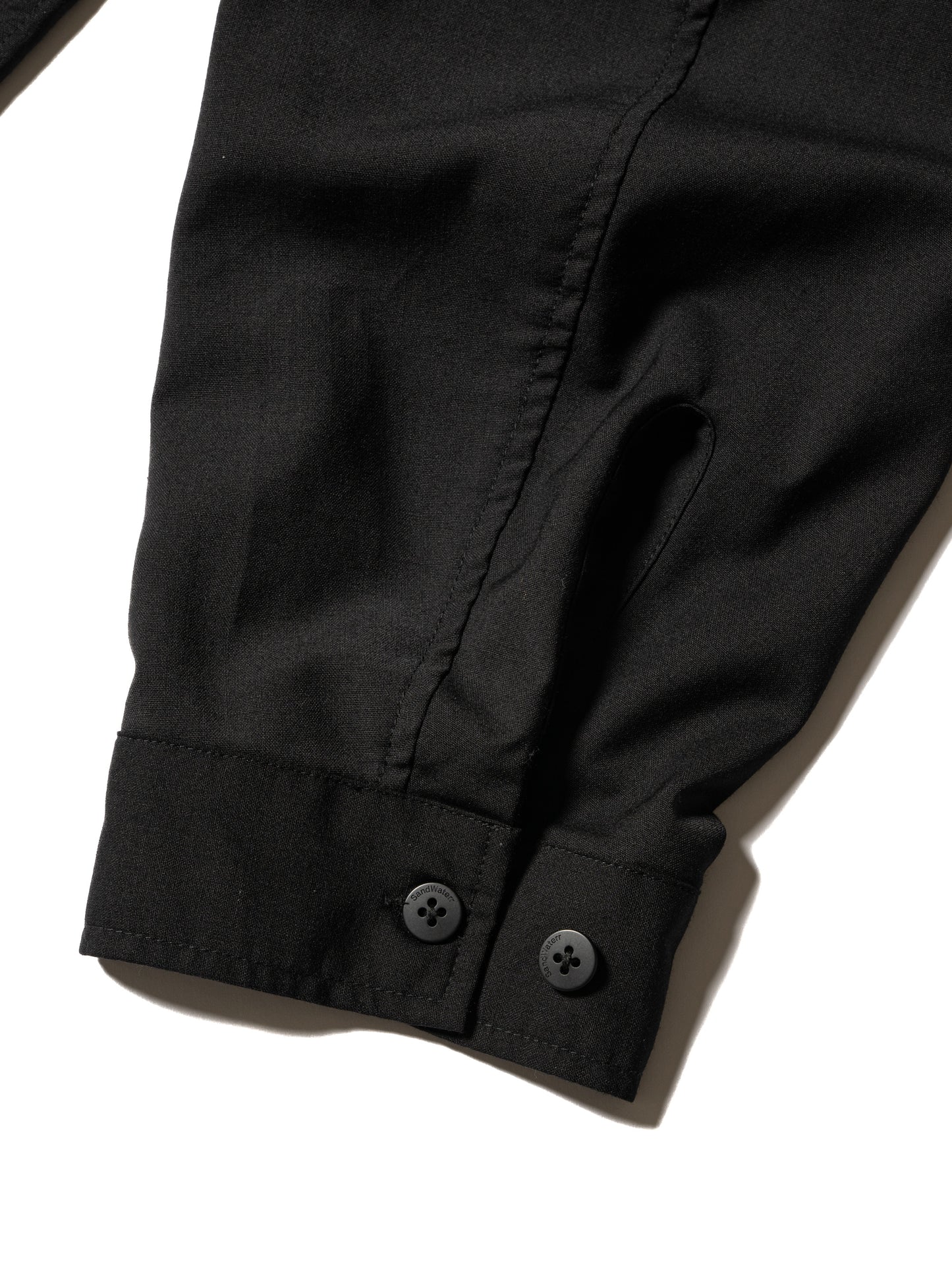 RESEARCHED HALF ZIP SHIRTS / REGGIANI W.SATIN