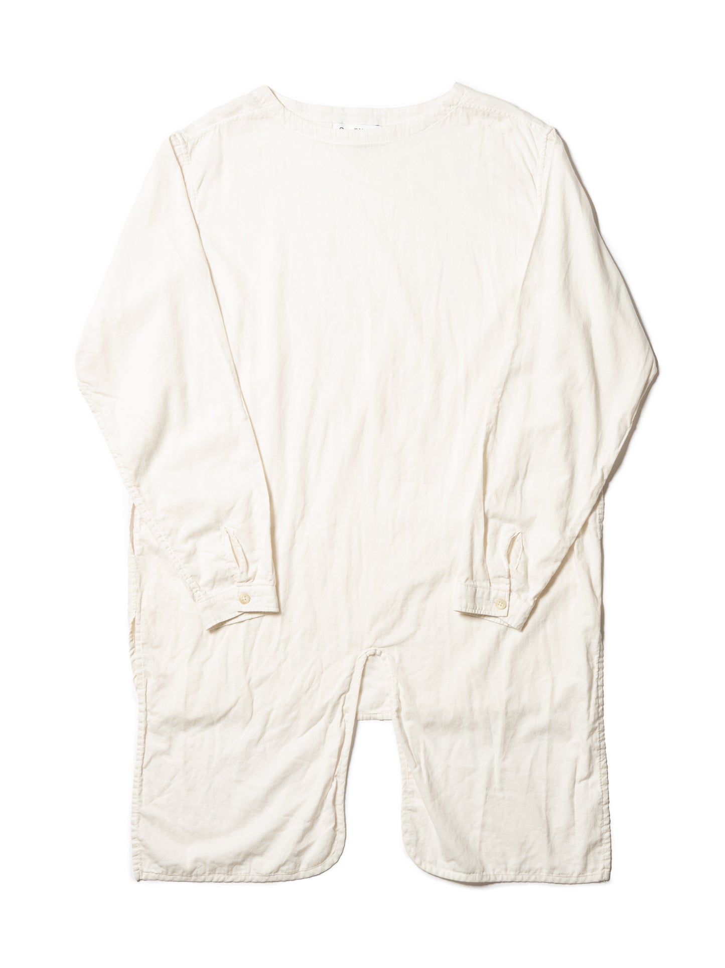 CRAFTED LONG PULLOVER / INIDIA COTTON BROAD