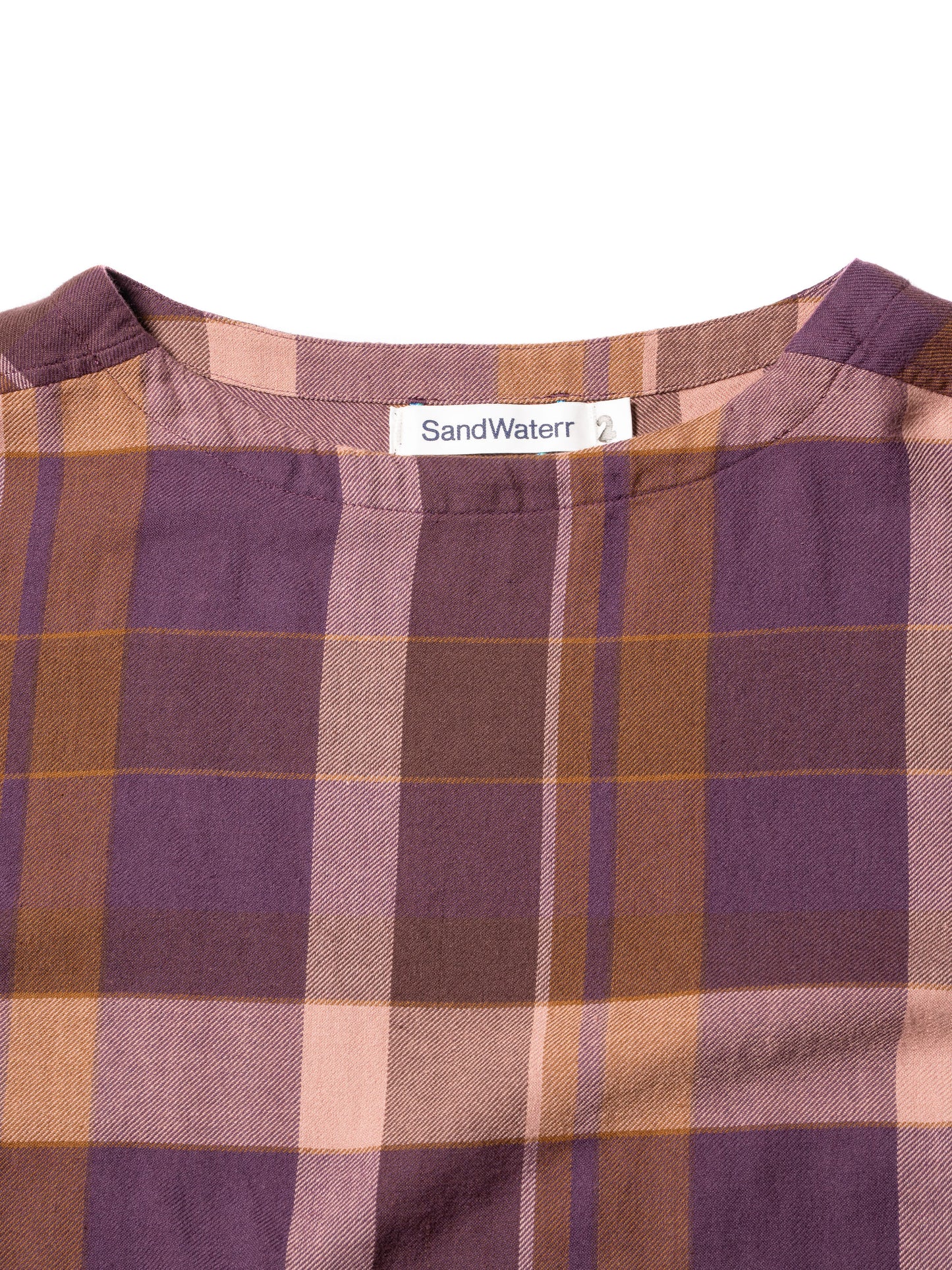 CRAFTED LONG PULLOVER / INIDIA COTTON FLANNEL MADRAS