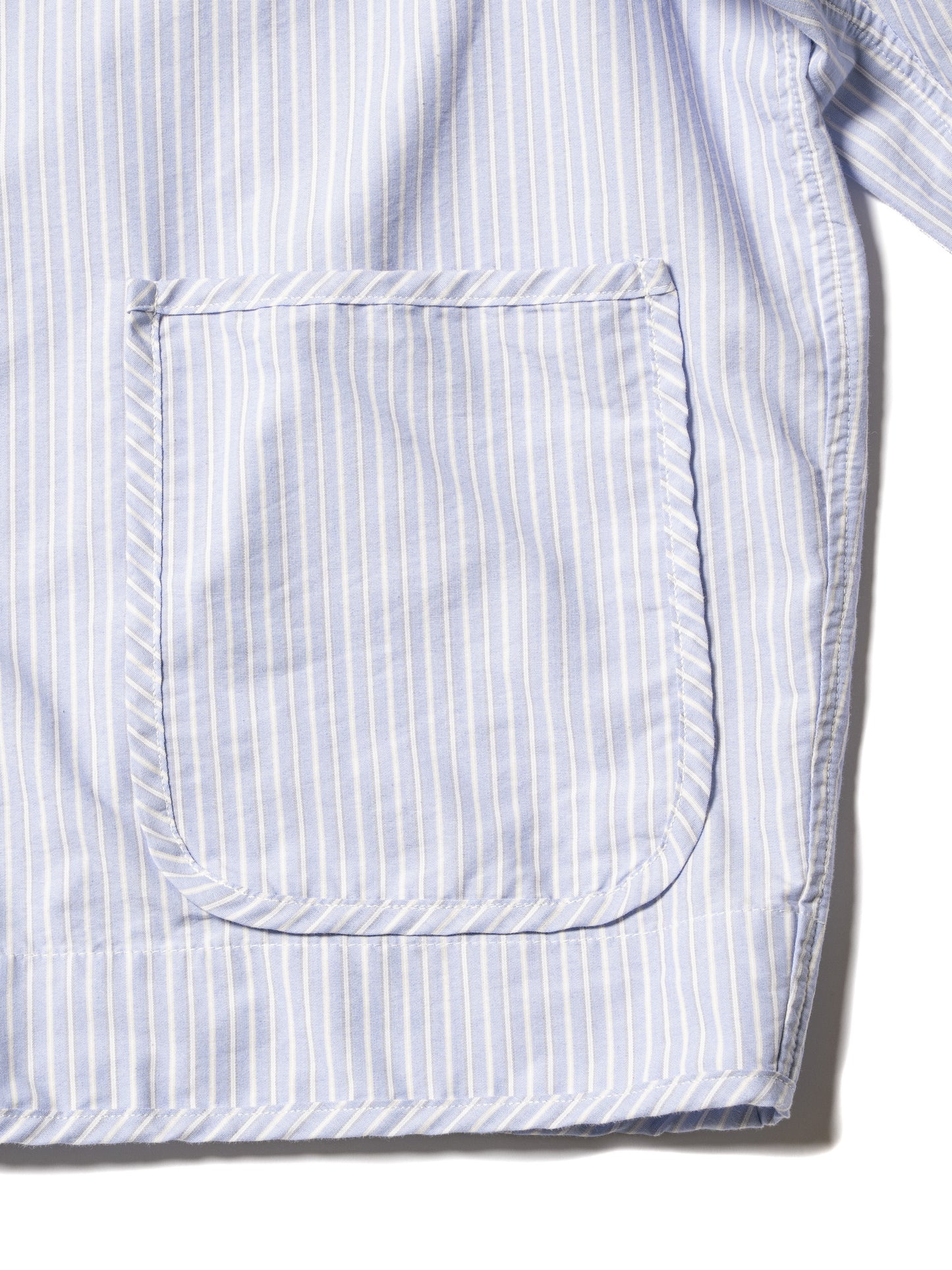 ORGANIZED LINING SHIRT / COTTON MIX BROAD STRIPE