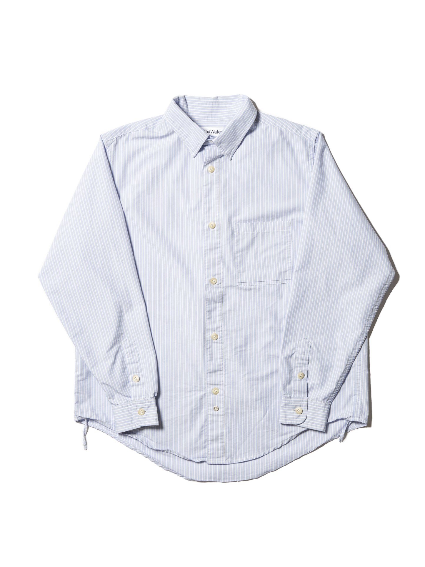 ORGANIZED B.D.SHIRT / COTTON MIX BROAD STRIPE