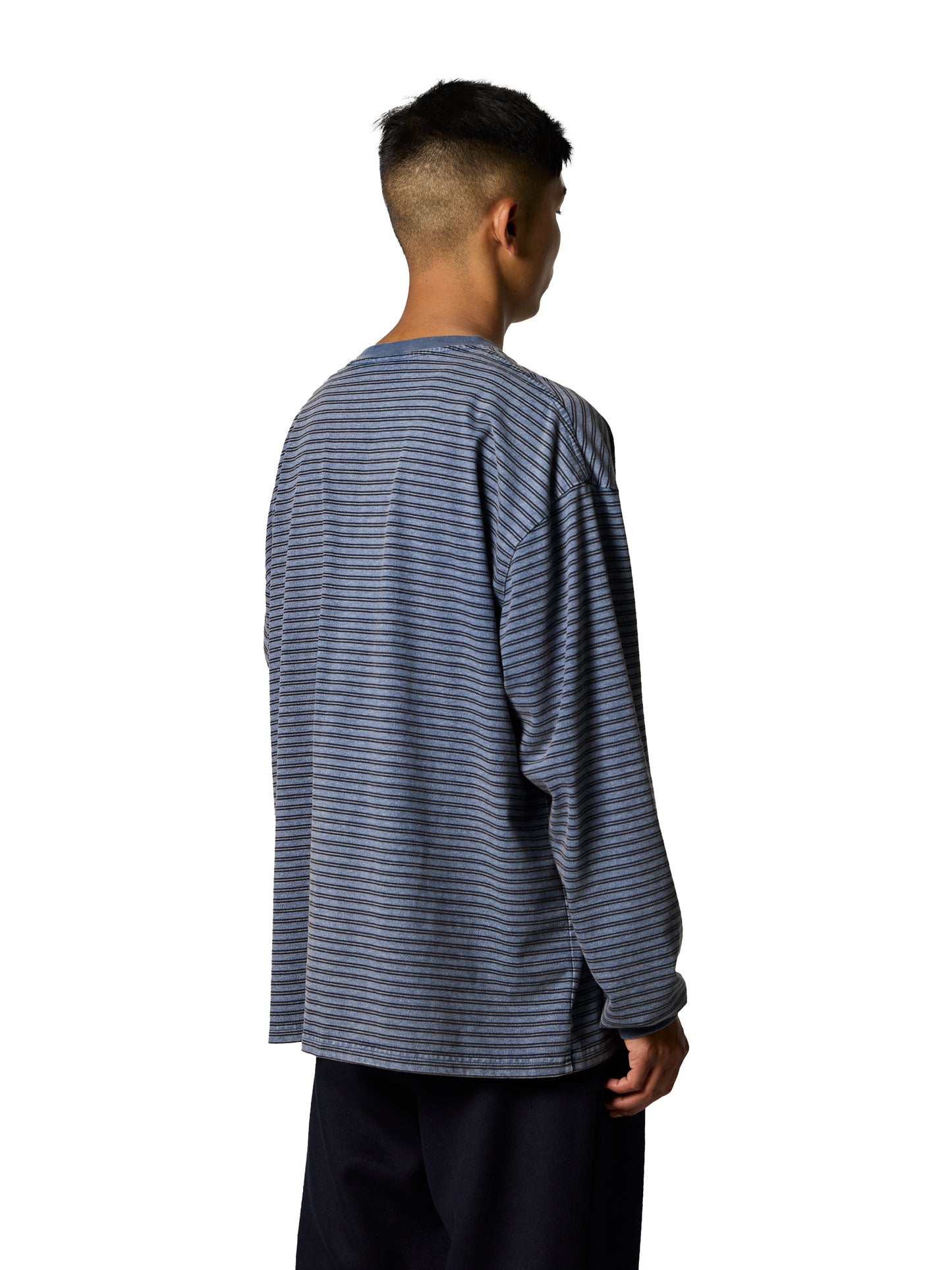 ORGANIZED BAGGY TEE LS #2 / C/P JERSEY BORDER