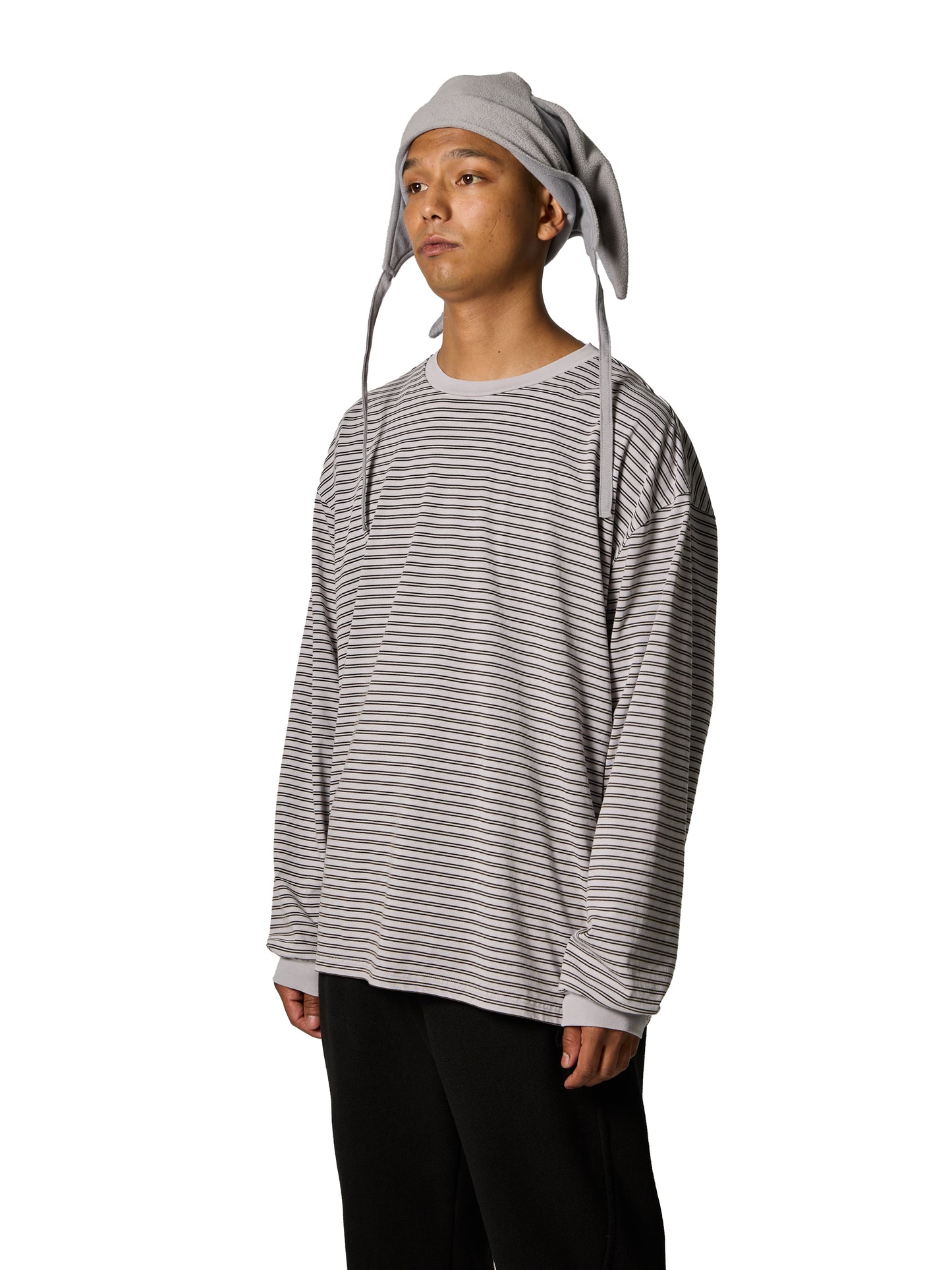 ORGANIZED BAGGY TEE LS #2 / C/P JERSEY BORDER