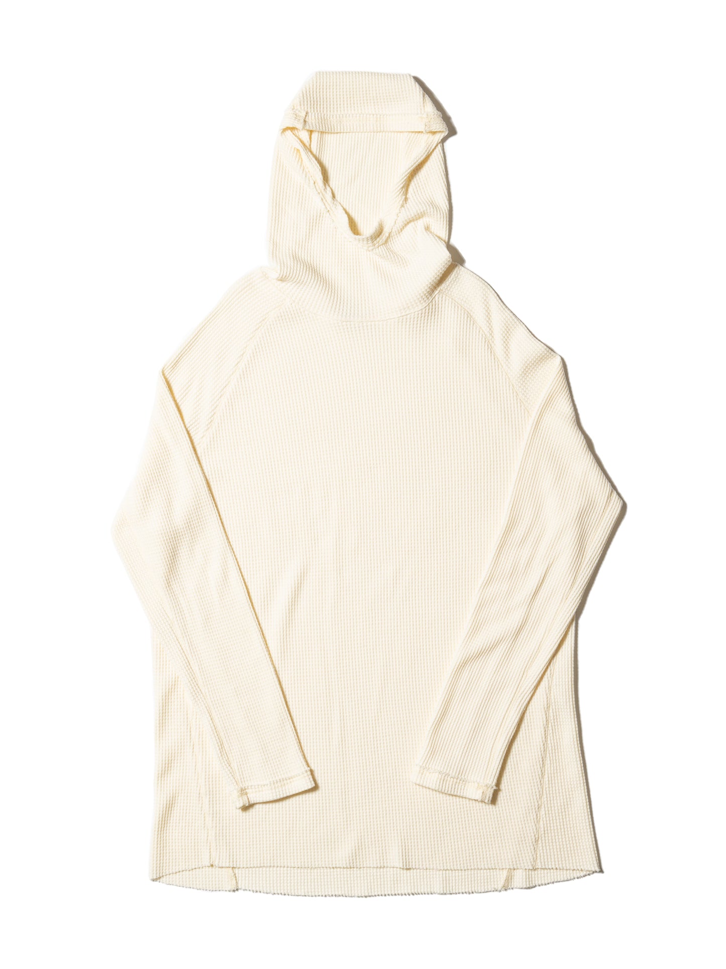 ORGANIZED HOODED PULLOVER LONG TOP / COTTON THERMAL