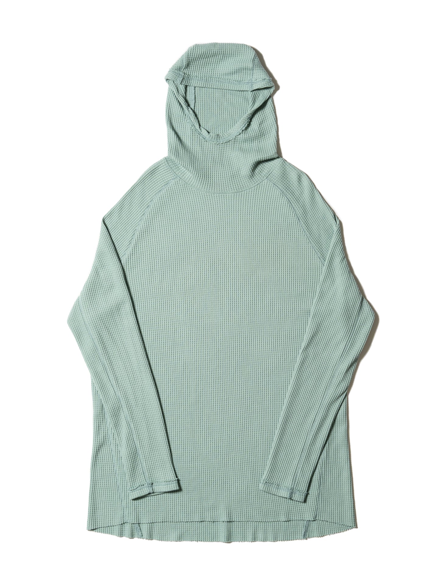 ORGANIZED HOODED PULLOVER LONG TOP / COTTON THERMAL