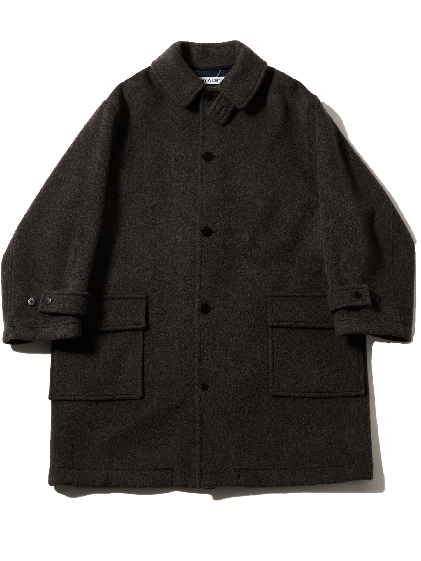 RESEARCHED CITY COAT / BEAVER MELTON WOOL