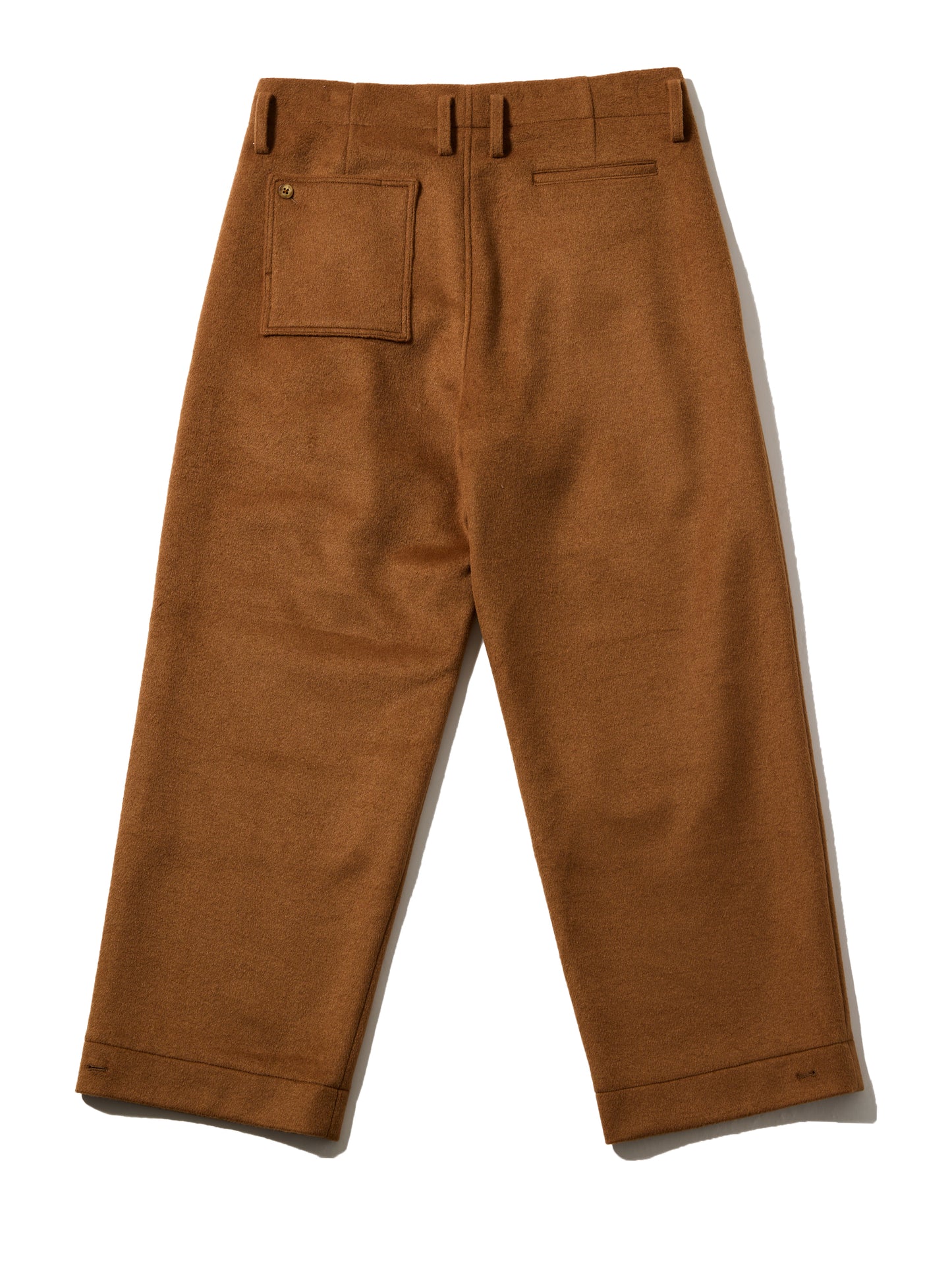 RESEARCHED TUCK SLACKS/ W/P LIGHT MELTON