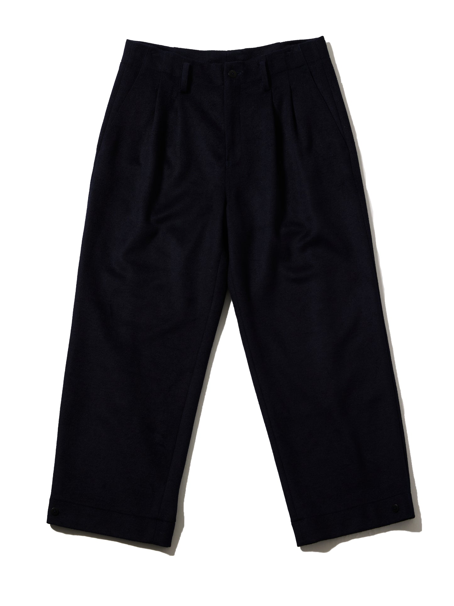 RESEARCHED TUCK SLACKS/ W/P LIGHT MELTON