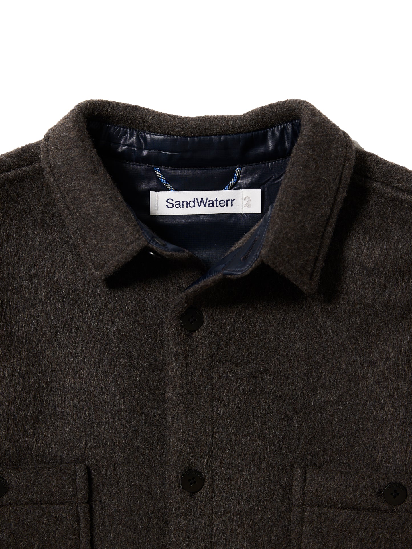 RESEARCHED CITY SHIRT/ BEAVER MELTON WOOL