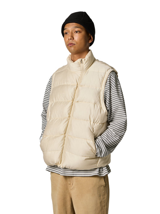 ORGANIZED DOWN VEST / C/N GROSGRAIN