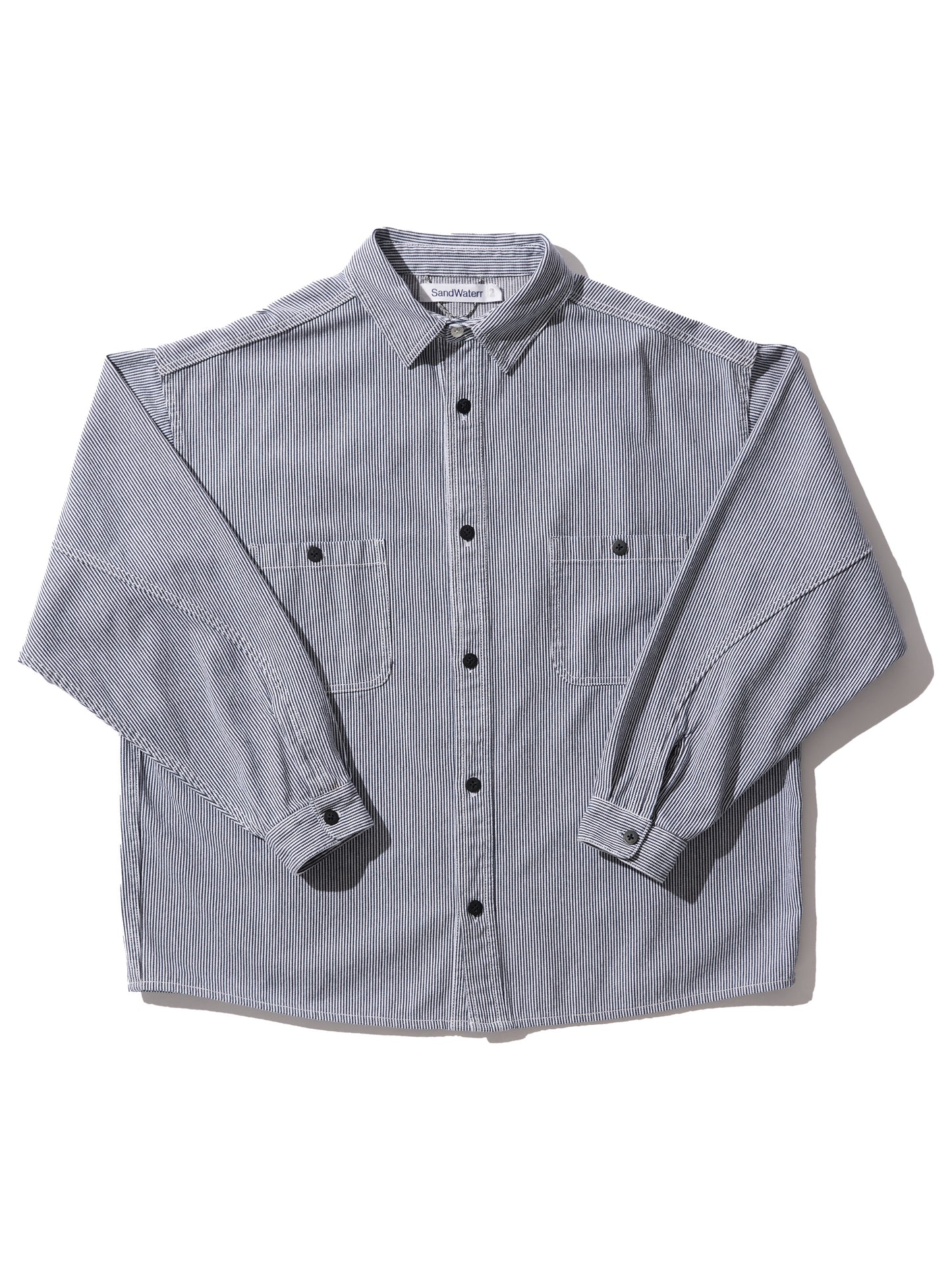 RESEARCHED WORK SHIRT / COTTON HICKORY STRIPE