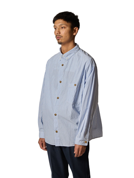 SandWaterr シャツ RESEARCHED B.D.SHIRT / COTTON BROAD STRIPE – SandWaterr