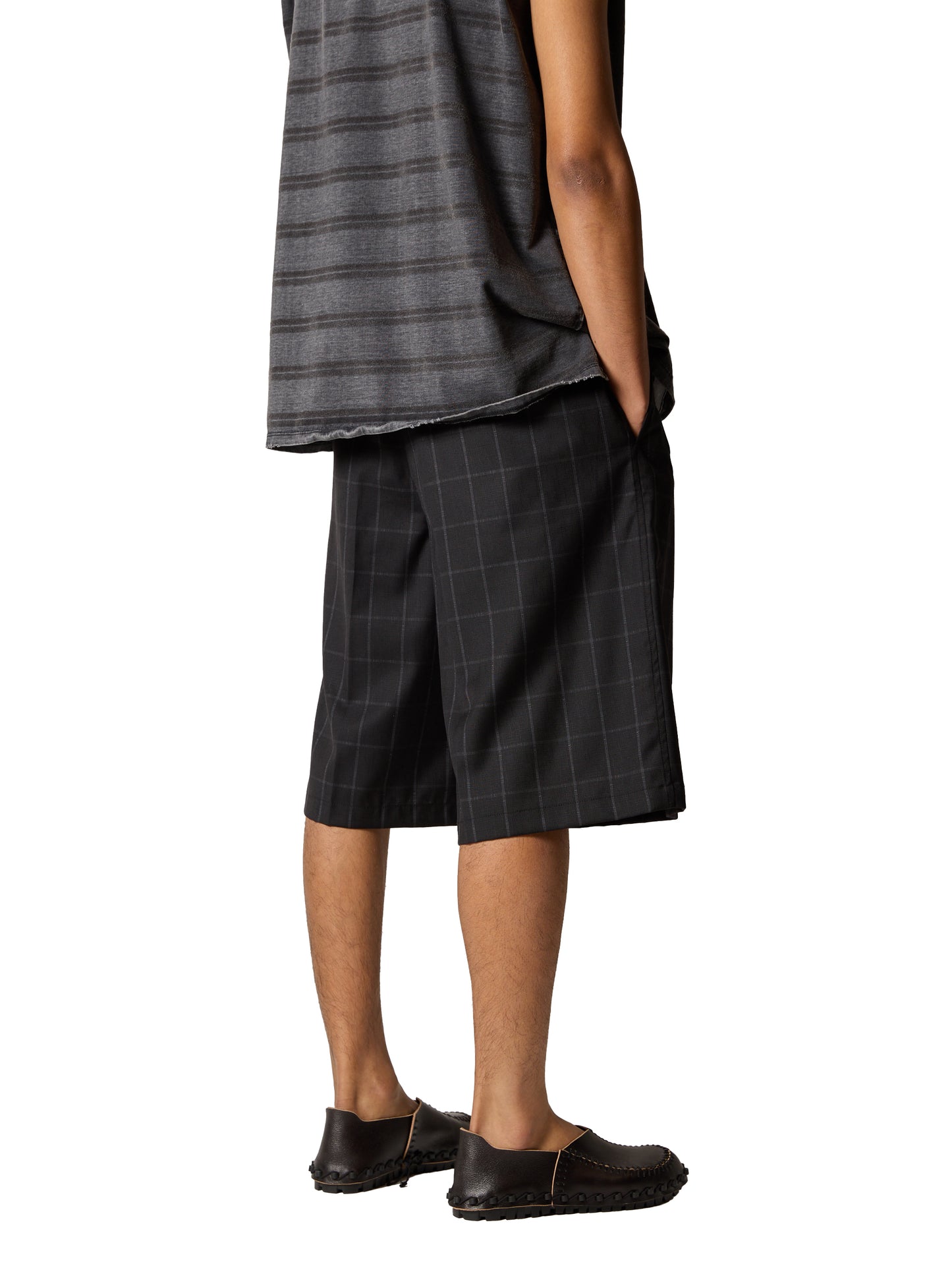 RESEARCHED 3/4 SLACKS / SUMMER WOOL SATIN