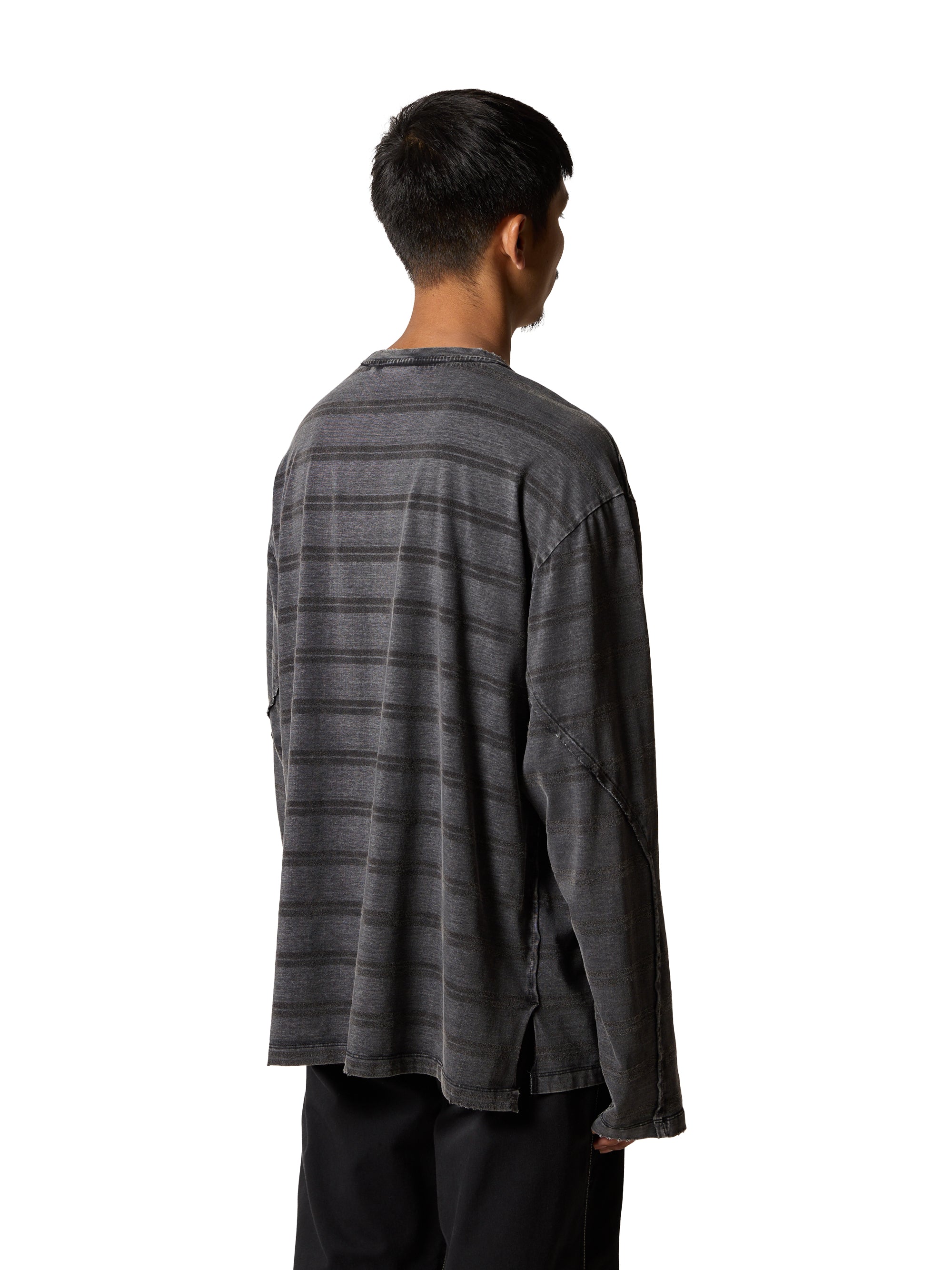 SANDWATERR RESEARCHED TEE LS ロンT 25SS SandWaterr / RESEARCHED TEE LS / COTTON BORDER JERSEY