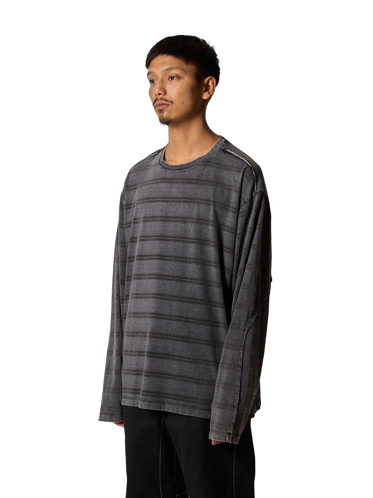 RESEARCHED TEE LS / COTTON BORDER JERSEY