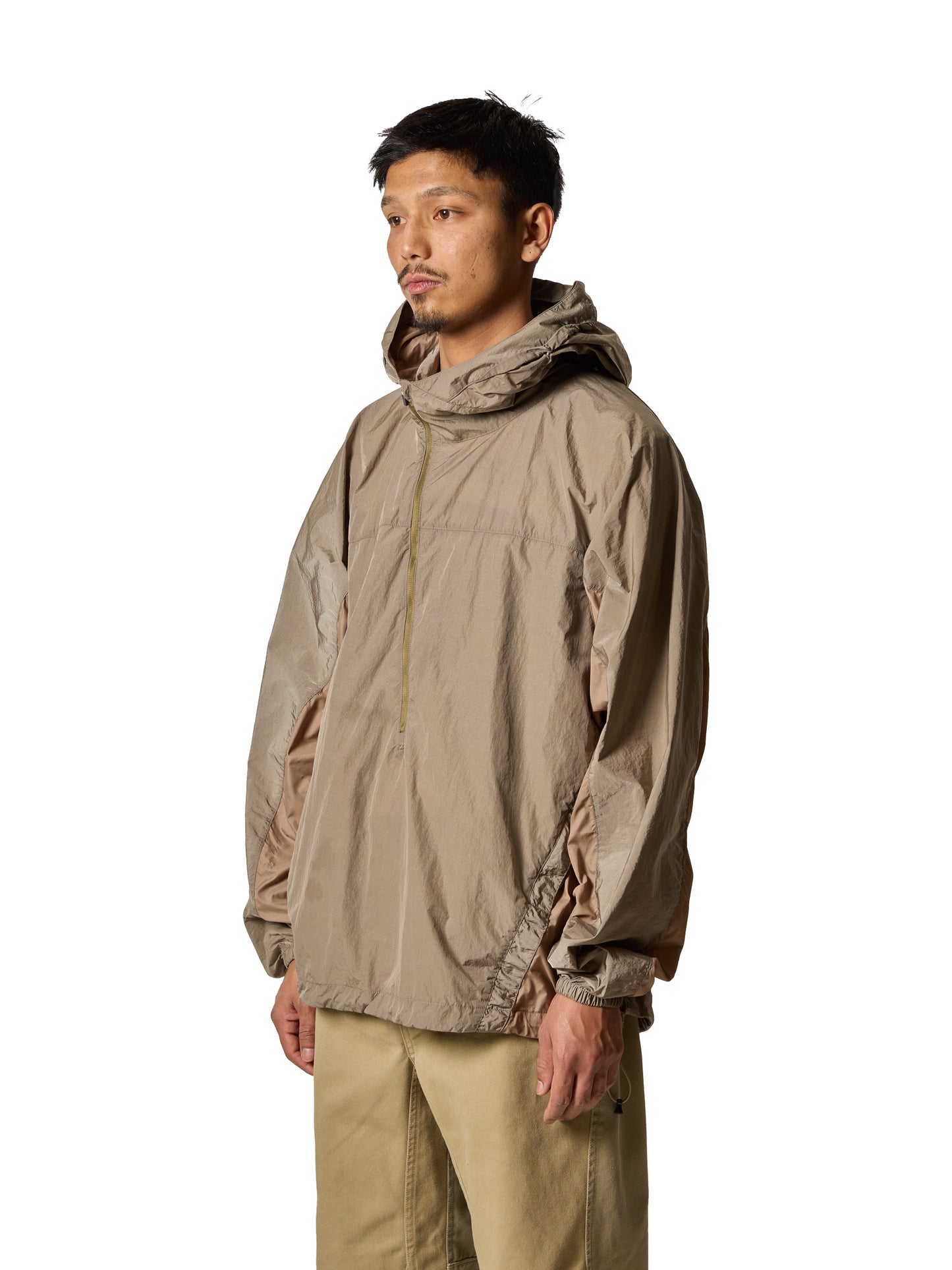 ORGANIZED HOODED PULLOVER / RIPSTOP  NYLON