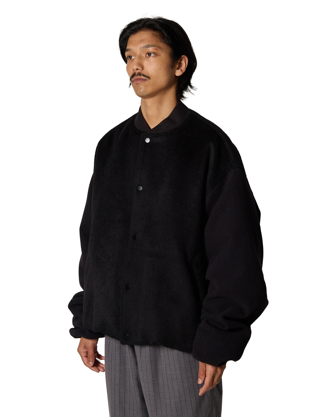 RESEARCHED PADDED BLOUSON / WOOL MIX MELTON