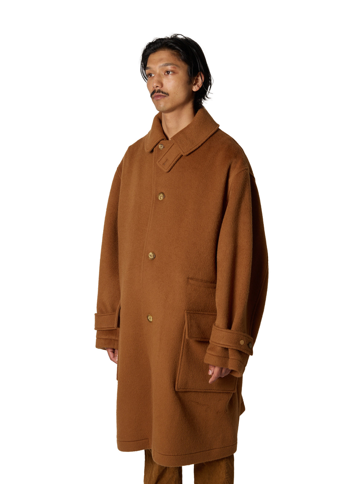 RESEARCHED CITY COAT / WOOL MIX MELTON
