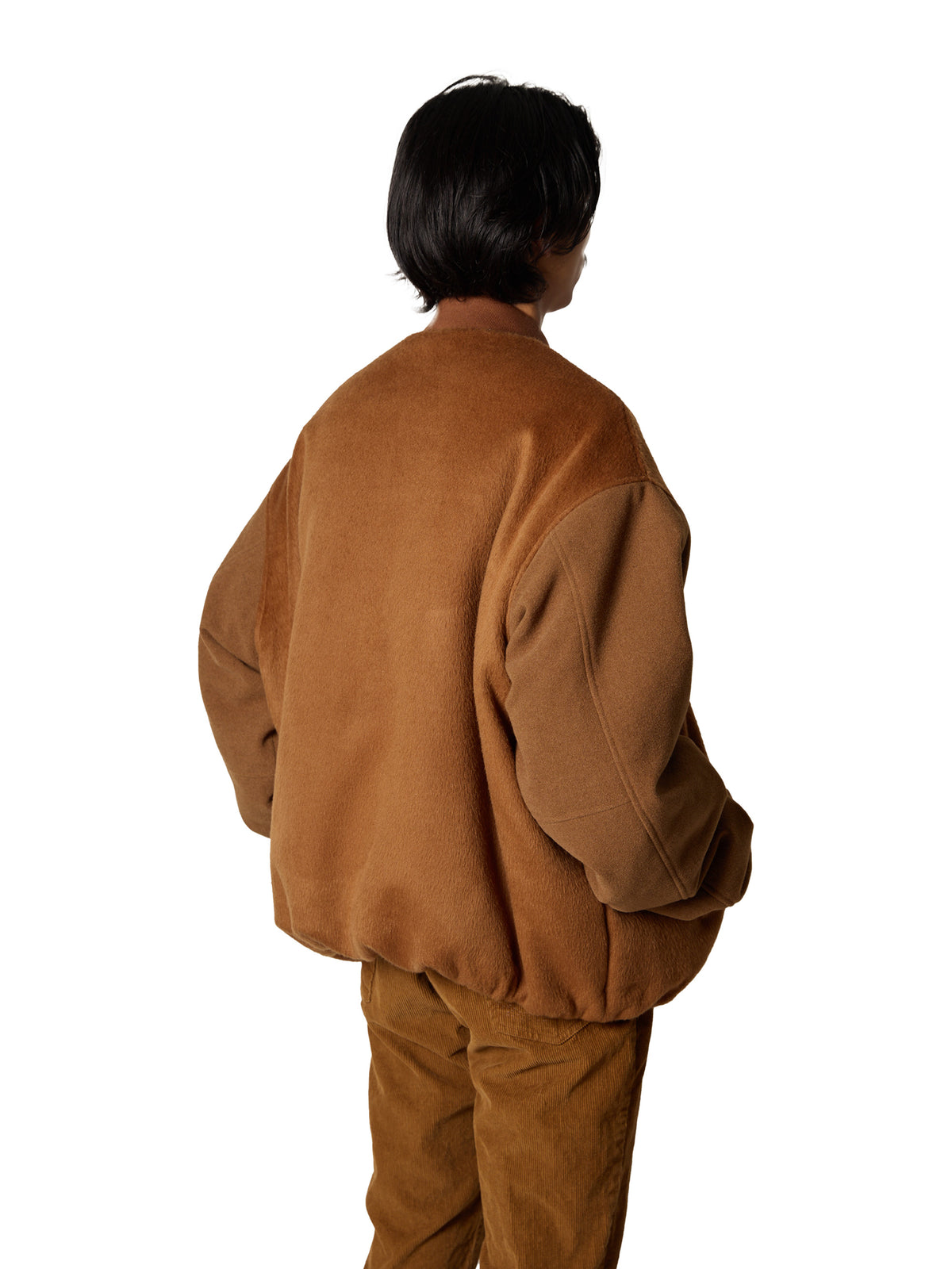 RESEARCHED PADDED BLOUSON / WOOL MIX MELTON