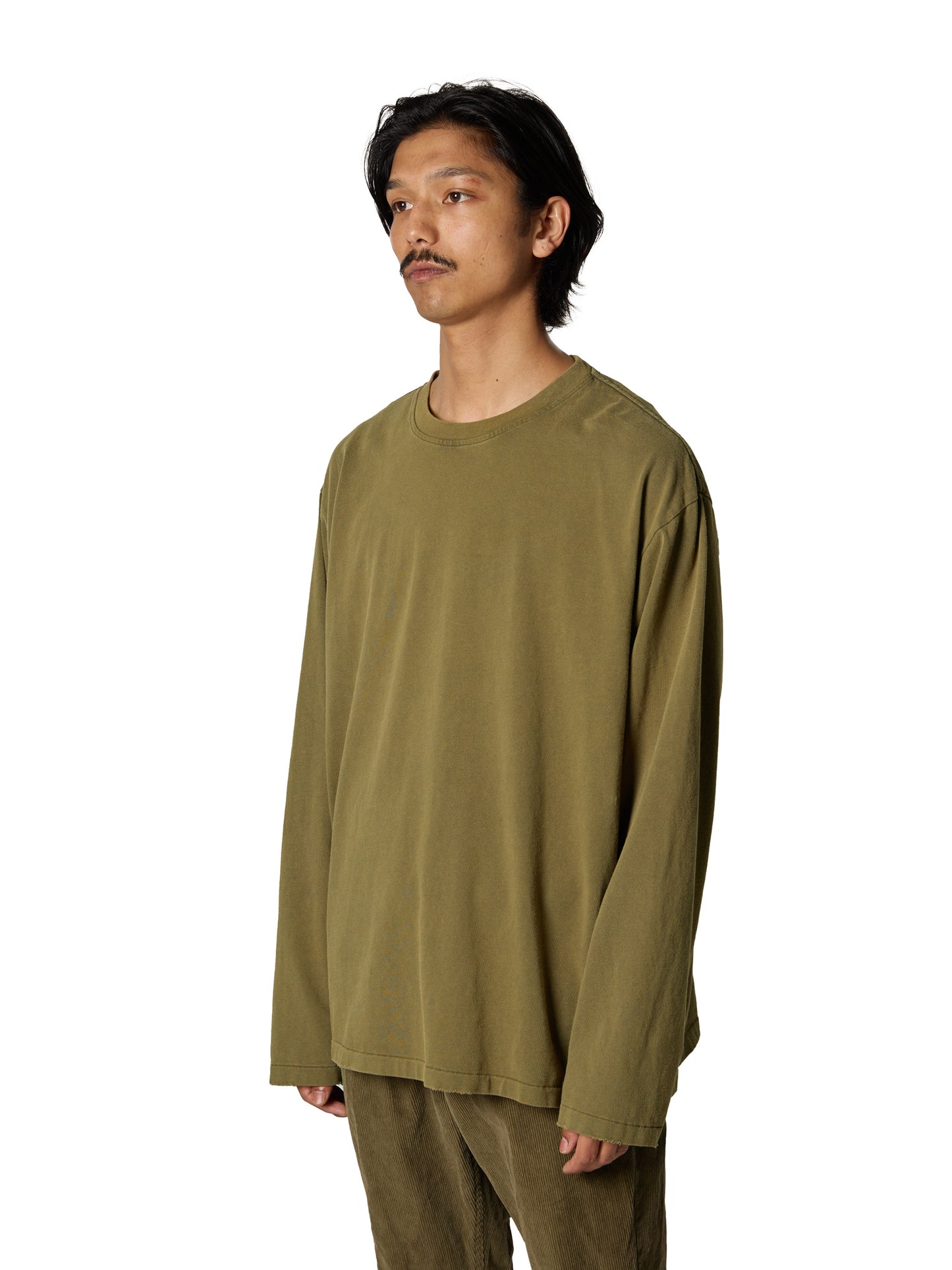 ORGANIZED BAGGY TEE LS / COTTON JERSEY