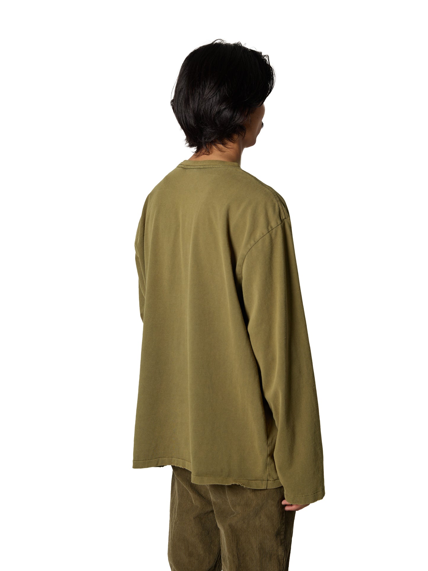 ORGANIZED BAGGY TEE LS / COTTON JERSEY