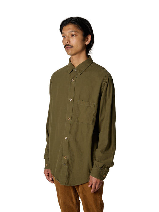 ORGANIZED B.D.SHIRT / COTTON PEACH SKIN TWILL