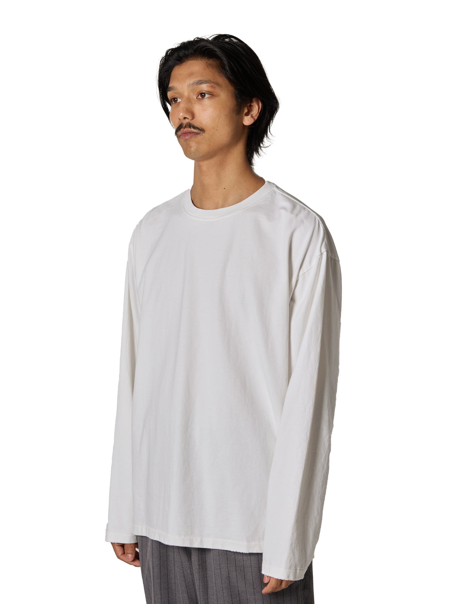 ORGANIZED BAGGY TEE LS / COTTON JERSEY