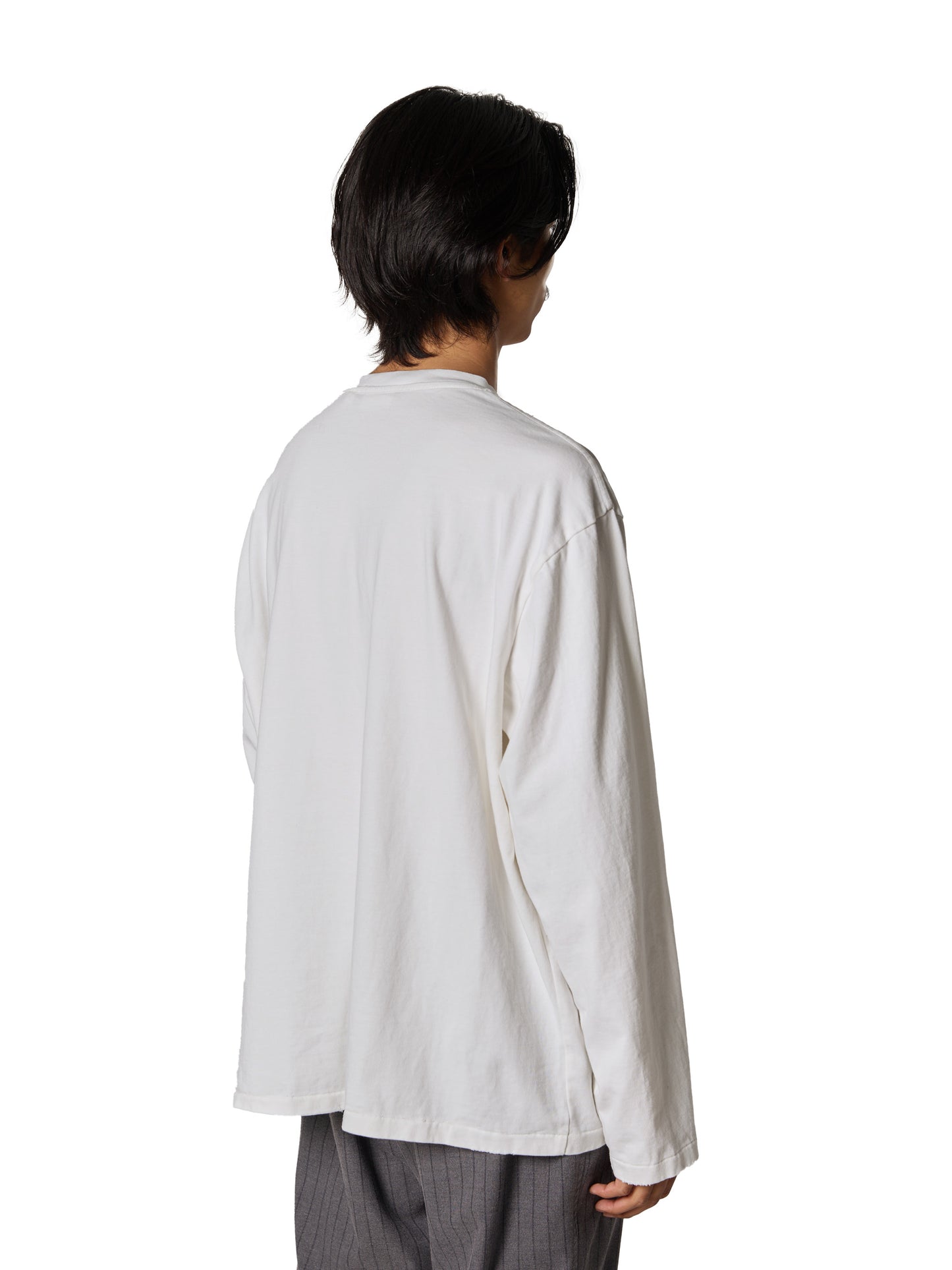 ORGANIZED BAGGY TEE LS / COTTON JERSEY