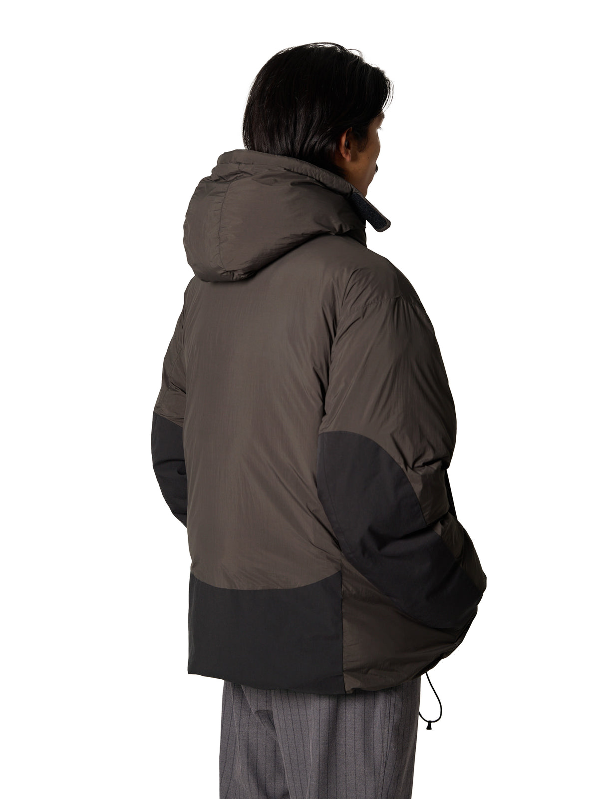 ORGANIZED HOODED PADDED BLOUSON / NYLON TAFFETA