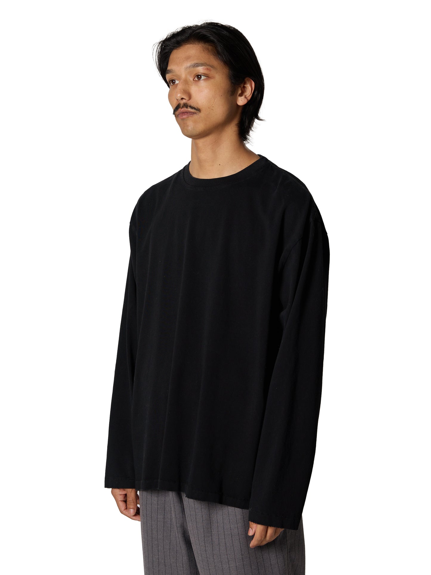 ORGANIZED BAGGY TEE LS / COTTON JERSEY