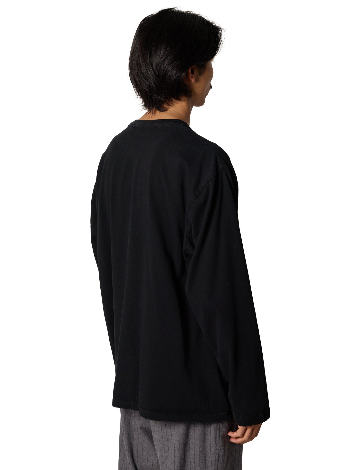 ORGANIZED BAGGY TEE LS / COTTON JERSEY